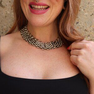 metal chain link necklace